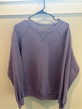 Women's Lavender Crewneck Sweatshirt - American Eagle